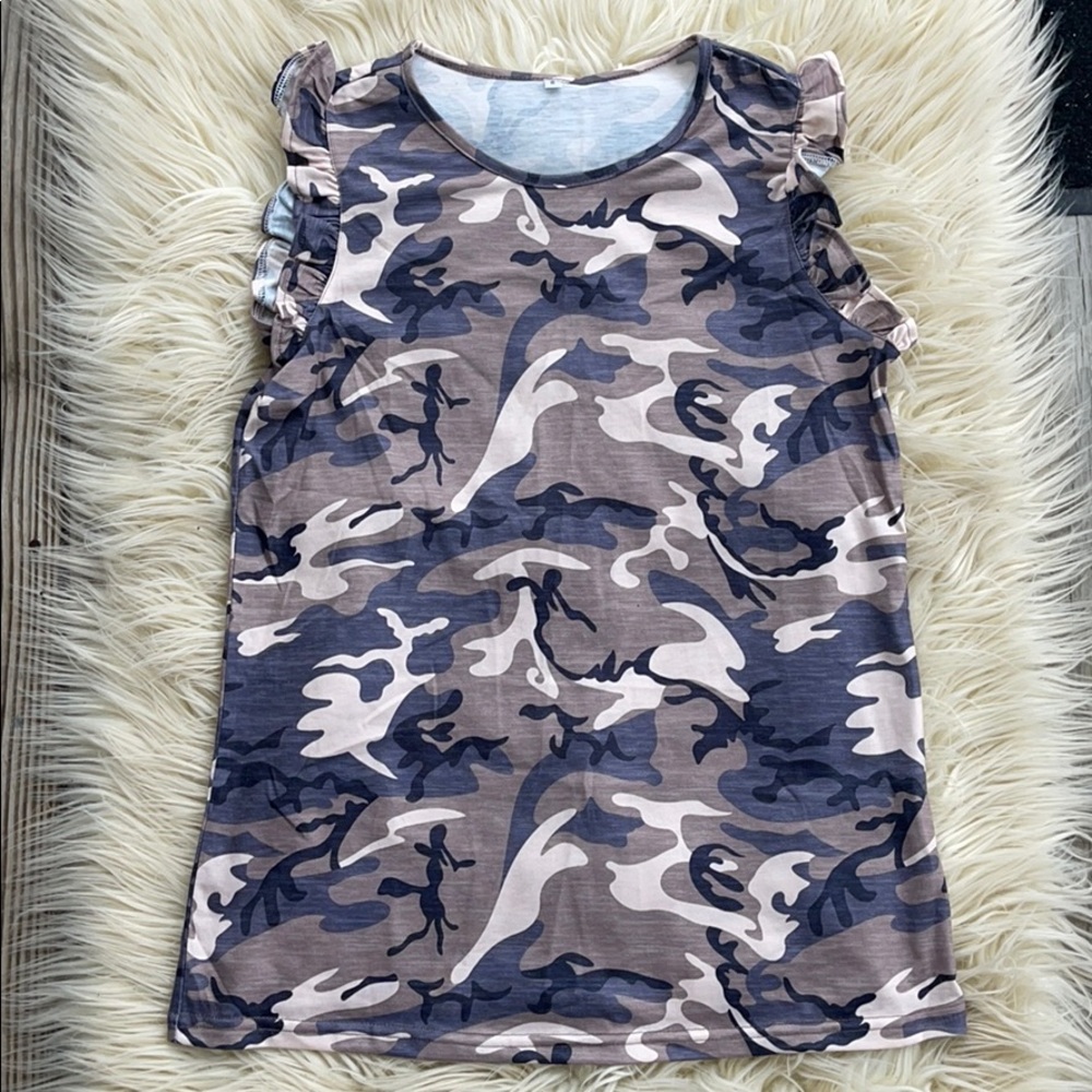 Pink Camo Top